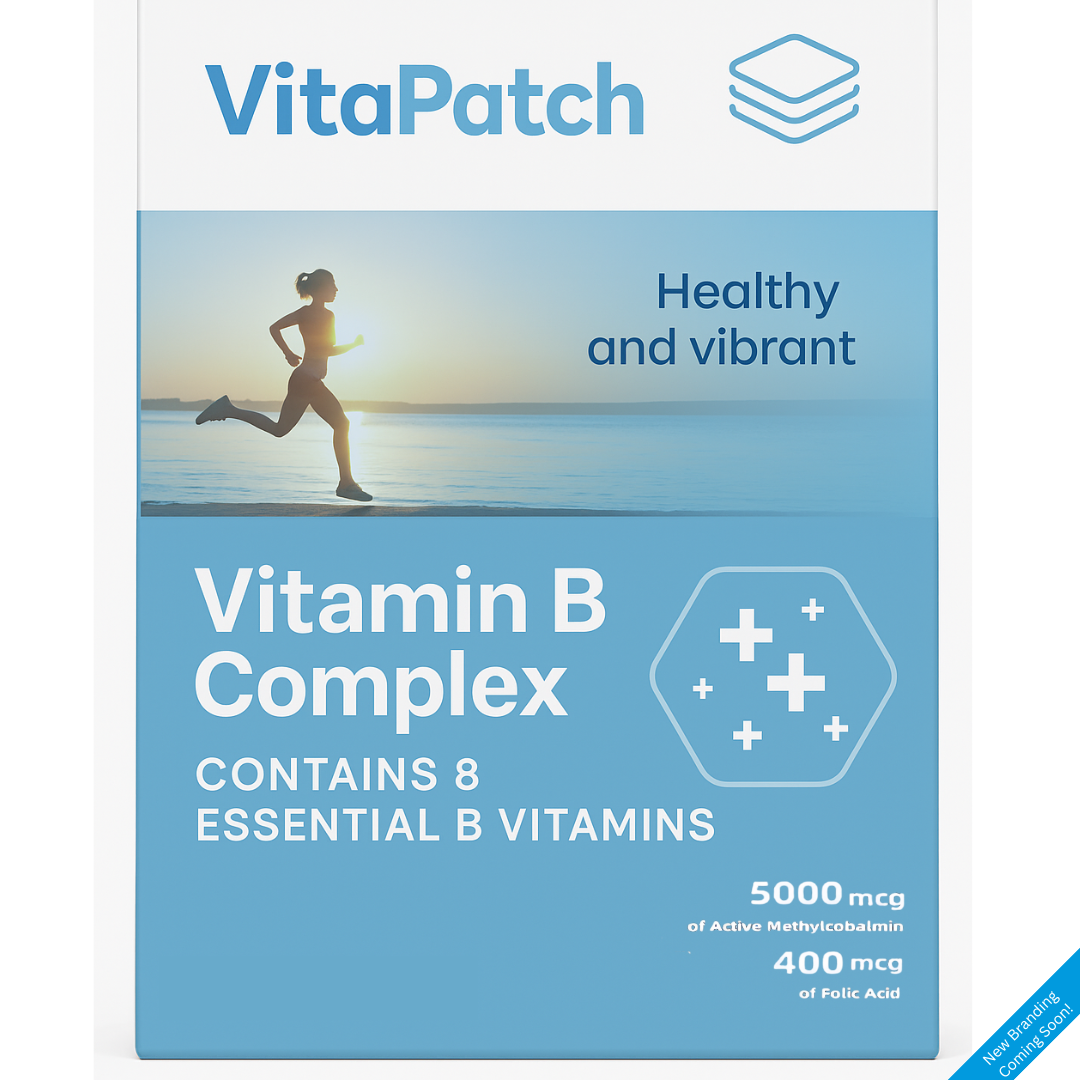 Vitamin B Complex Patches - Full B1–B12 Coverage (30-Day Supply)