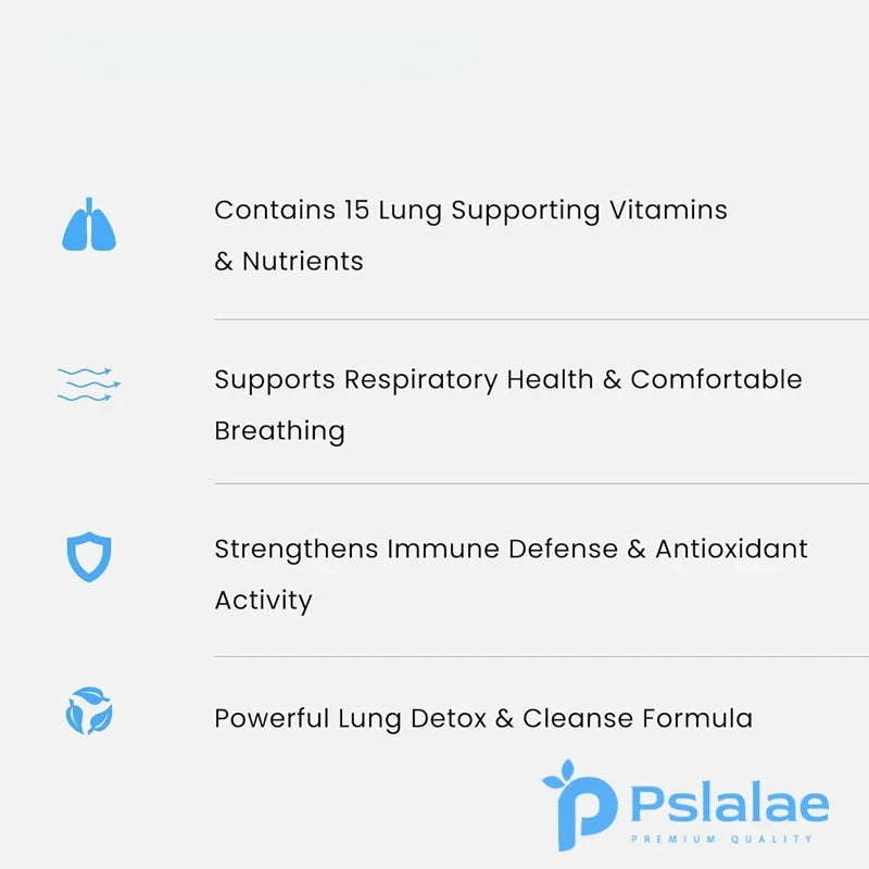 Lung Detox & Cleanse Gel Capsules - Supports Bronchial and Respiratory Health, Promoting Lung Cleansing and Detoxification