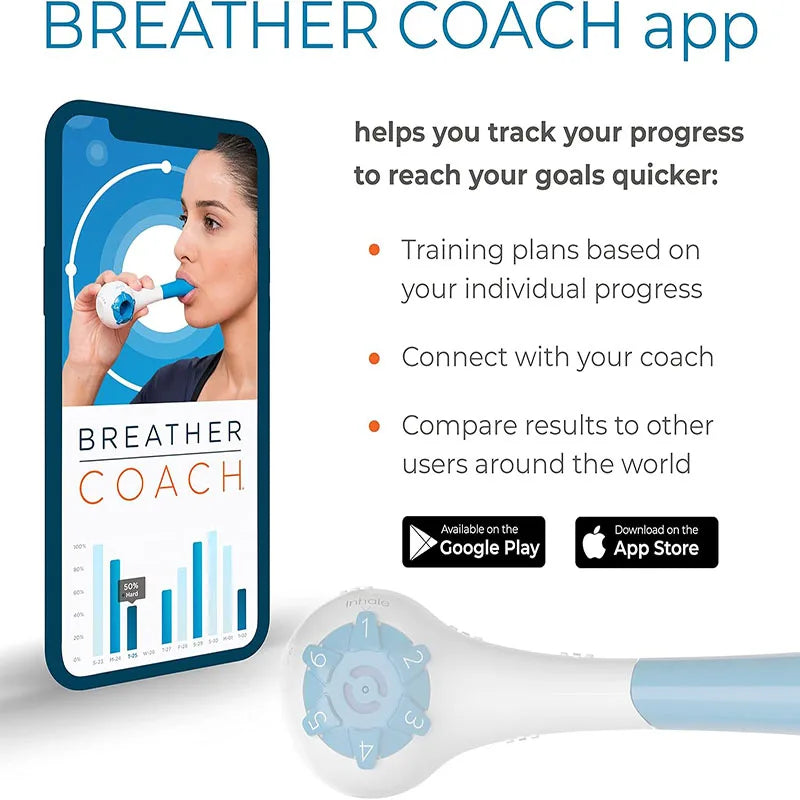 Natural Breathing Exerciser Trainer - Strengthens the lung muscles so you STAY strong