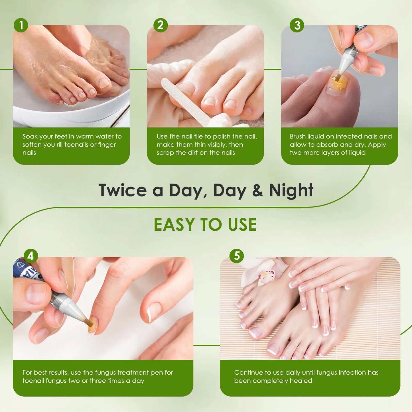 1 Box/4pcs Nail Fungal Liquid Fast Onychomycosis Fungus Nails