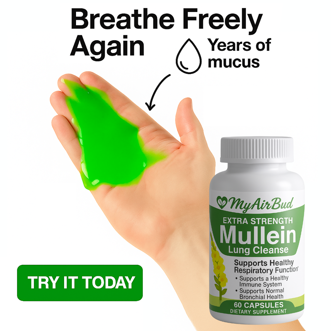 Natural Mullein Leaf Capsules Herbal Supplement for Lung Cleanse Helps Healthy Respiratory Function & Mucous Membranes
