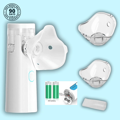 MyAirBud™ Portable Nebulizer - Ideal for Travel or Home Use - Order by Midnight & Get 2 FREE Masks + a Mouthpiece