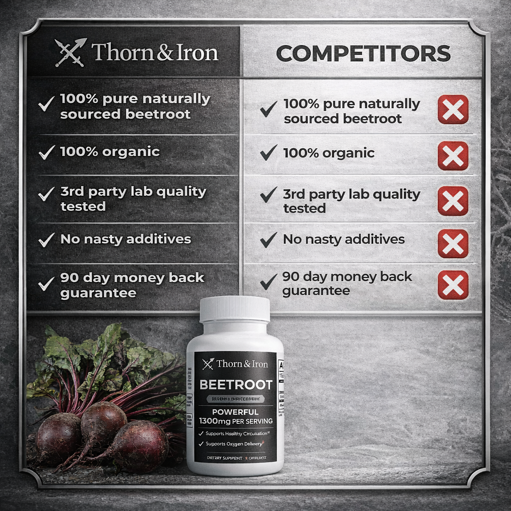 Thorn & Iron Beetroot Capsules To Support Blood Flow And Male Vitality*