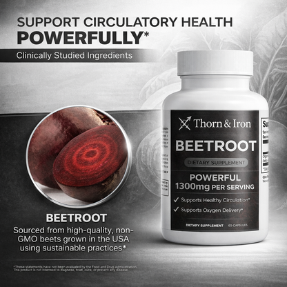 Thorn & Iron Beetroot Capsules To Support Blood Flow And Male Vitality*