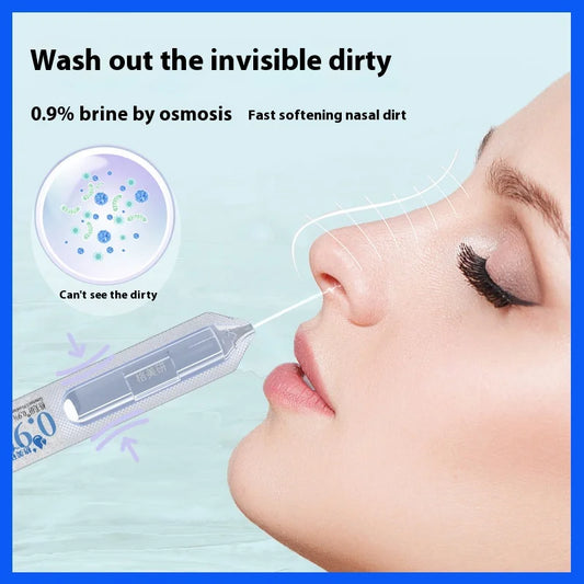 20 Day Supply - Medical Nasal Cleaning Saltwater Nebulization Normal Saline  Cleaning Solution 5ML*20 Pack Sodium Chloride Saline