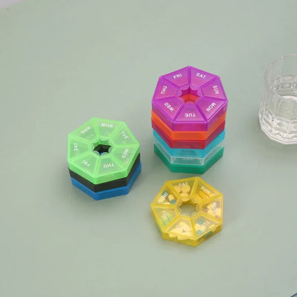 Small Portable Travel Vitamin Pill Box