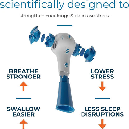Natural Breathing Exerciser Trainer - Strengthens the lung muscles so you STAY strong