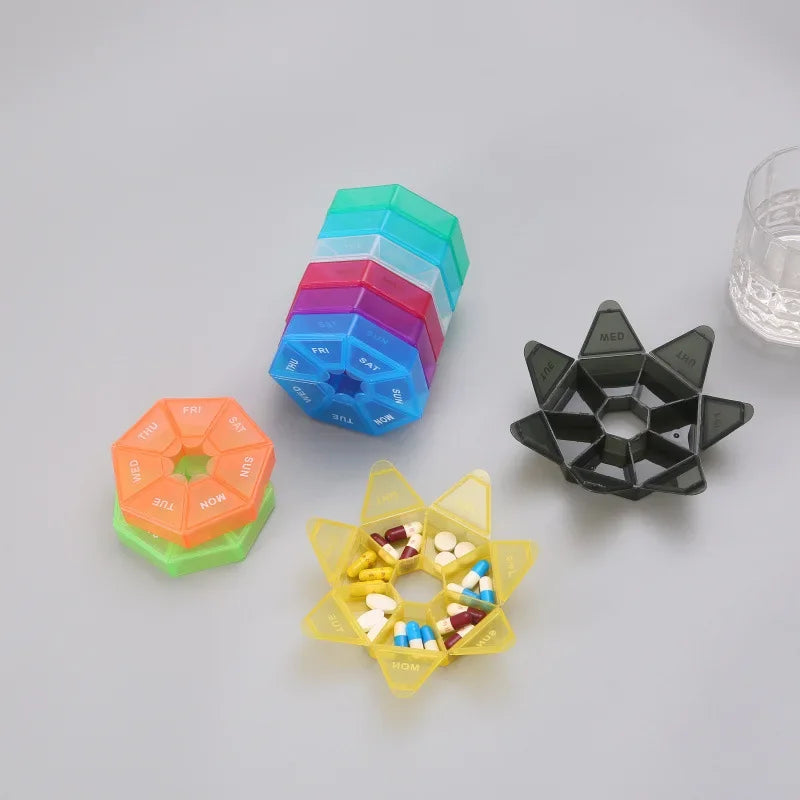 Small Portable Travel Vitamin Pill Box