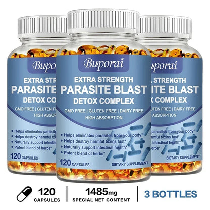 Parasite Blast Detox Complex - Eliminate Parasites, Cleanse The Intestines, and Improve Digestion