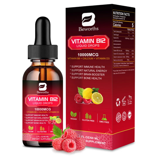 Vitamin B12 Raspberry Drops Energy Supplements Support Immune Health Protecting Cardiovascular Health Promote Digestion
