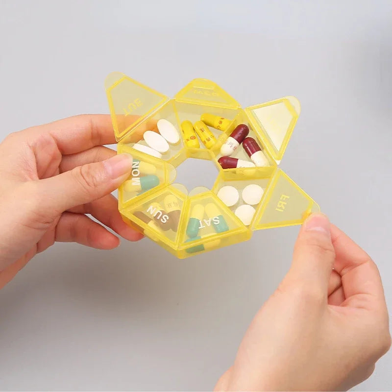 Small Portable Travel Vitamin Pill Box