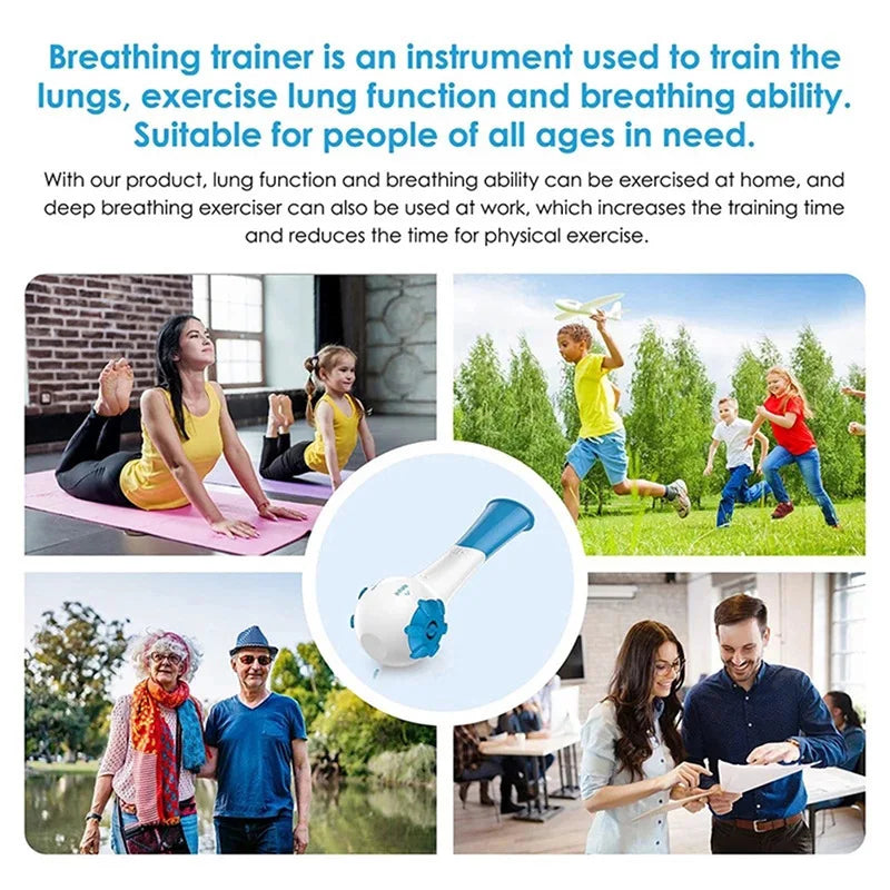 Natural Breathing Exerciser Trainer - Strengthens the lung muscles so you STAY strong