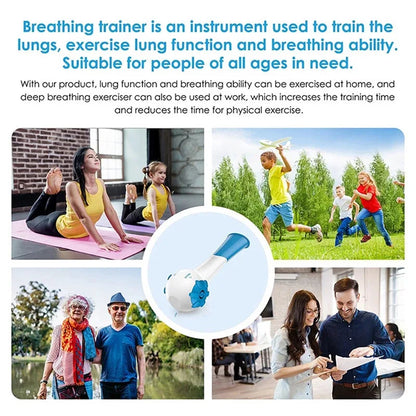 Natural Breathing Exerciser Trainer - Strengthens the lung muscles so you STAY strong