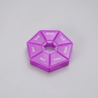 Small Portable Travel Vitamin Pill Box