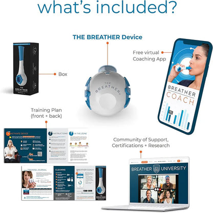Natural Breathing Exerciser Trainer - Strengthens the lung muscles so you STAY strong