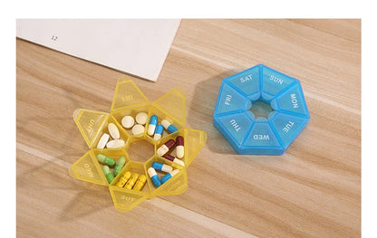 Small Portable Travel Vitamin Pill Box