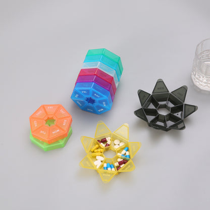 Small Portable Travel Vitamin Pill Box