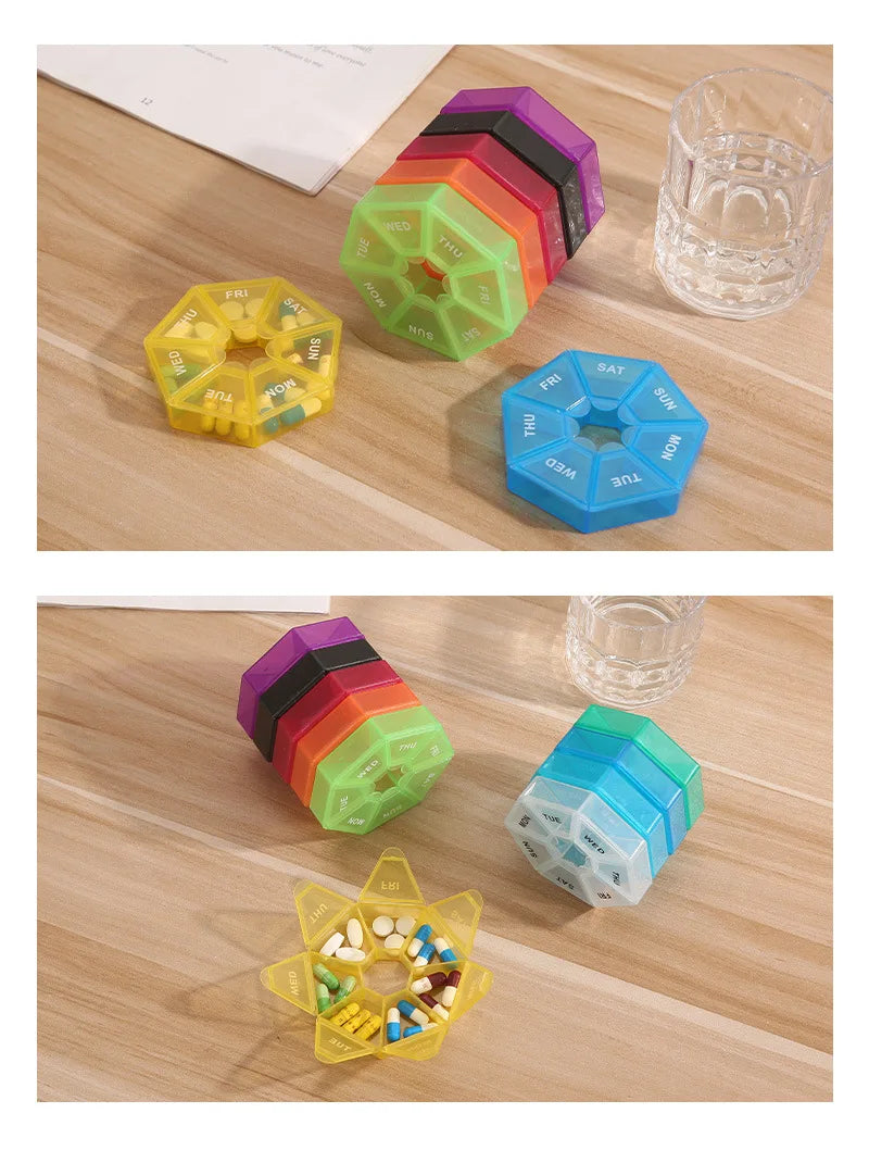 Small Portable Travel Vitamin Pill Box