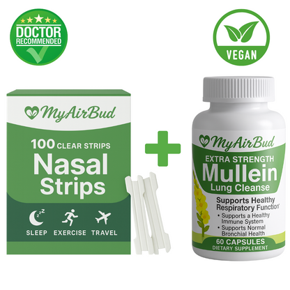 Natural Mullein Leaf Capsules Herbal Supplement for Lung Cleanse Helps Healthy Respiratory Function & Mucous Membranes